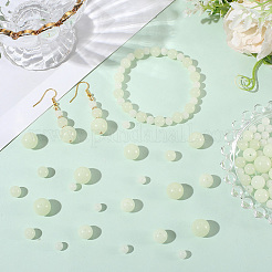 100Pcs 4 Styles Luminous Round Glass Beads&nbsp;GGLA-SC0001-20A