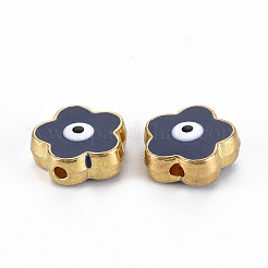 Rack Plating Alloy Enamel Beads&nbsp;LS-ENAM-S122-044C-02-RS