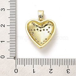 Rack Plating Brass Micro Pave Clear Cubic Zirconia Pendants&nbsp;KK-M276-05G