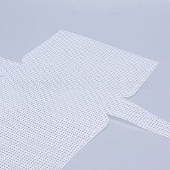 プラスチックメッシュキャンバスシート  刺繍用  アクリル毛糸クラフト  ニットとかぎ針編みのプロジェクト  ホワイト  41.8x45.8x0.15cm  穴：2x2mm&nbsp;DIY-M007-03