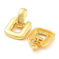 Rack Plating Brass Square Dangle Stud Earrings&nbsp;EJEW-A028-15G