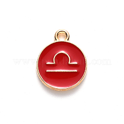 Alloy Enamel Pendants&nbsp;ENAM-SZ0001-28B-K