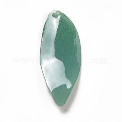熱収縮プラスチックペンダント  葉  27.5x11.5x1mm  穴：1mm&nbsp;SACR-E002-11