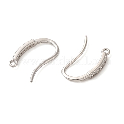 Anti-Tarnish Rhomdium Plated Sterling Silver Earring Hooks&nbsp;STER-NH0011-01P