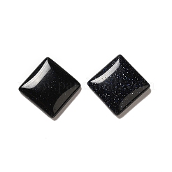 合成ブルーゴールドストーン青金砂石カボション  正方形  15x15x3.5mm&nbsp;G-G975-03