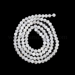天然レインボー ムーンストーン ビーズ 連売り  ラウンド  多面カット  3.25mm  穴：0.5mm  約116個/連  14.96''（38センチメートル）&nbsp;G-RM250101-B20