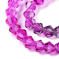 Gradient Color Baking Paint Glass Bead Strands&nbsp;X1-DGLA-A039-T2mm-A09