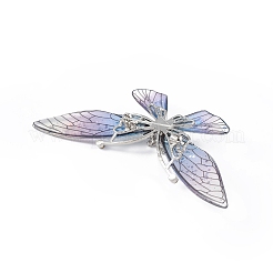 Bling Resin Butterfly Brooch Pin with Crystal Rhinestone&nbsp;LS-JEWB-P016-04P-03