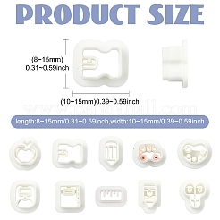 10 Pcs 10 Styles Stationery Series Polymer Clay Cutters Kit&nbsp;ST-CJ0043-095