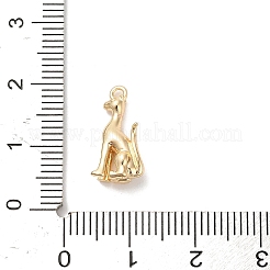 真鍮チャーム  犬のチャーム  14KGP本金メッキ  15.5x8x5mm  穴：1.2mm&nbsp;LS-KK-D427-04A-G