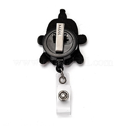 Halloween Ghost Glitter Powder Felt & ABS Plastic Badge Reel&nbsp;AJEW-I053-21