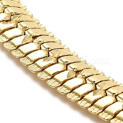 Rack Plating Brass Herringbone Chain Necklace&nbsp;BJEW-D058-02G
