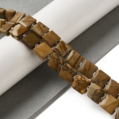 Natural Wood Lace Stone Wooden Jasper Beads Strands&nbsp;G-L596-A04-01