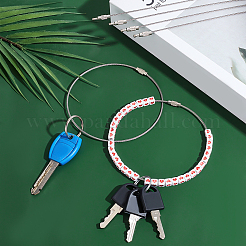 20Pcs 304 Stainless Steel Cable Wire Keychain&nbsp;AJEW-GA0006-85