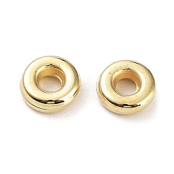 CCBプラスチックビーズ  フラットラウンド  ゴールドカラー  6x2mm  穴：2.2mm&nbsp;CCB-K012-10G