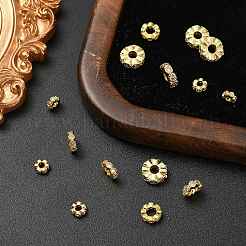 15Pcs 3 Styles Brass Cubic Zirconia Spacer Beads&nbsp;KK-CJ0003-84