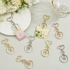 18Pcs 3 Style Alloy Keychain Clasps&nbsp;KEYC-SP0001-49B