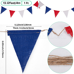 Linen & Twine Pennant Flags Banners&nbsp;DIY-WH20001-99B