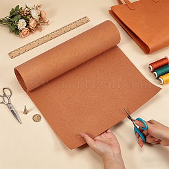 バッグや財布用の混合レザー手工芸ライナーロール  長方形  砂茶色  1500x350x1mm&nbsp;AJEW-WH0643-143D