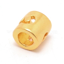 合金ビーズ  中空の番号の列  マットゴールドカラー  数  6.5x6mm  穴：3.3mm&nbsp;FIND-TAC0002-013-03