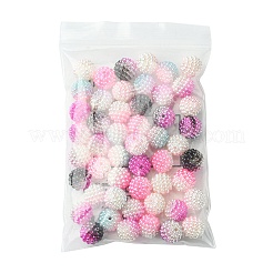 50Pcs 5 Colors Imitation Pearl Acrylic Beads&nbsp;OACR-FS0001-62A