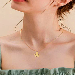 4Pcs 2 Colors 316 Surgical Stainless Steel Pendants&nbsp;STAS-LP0002-89