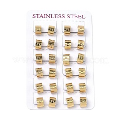 201 Stainless Steel Wide Huggie Hoop Earrings&nbsp;EJEW-D354-17G