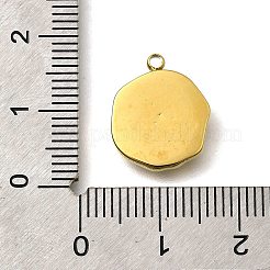 304ステンレスペンダント  フラットラウンド  シェルと  18KGP本金メッキ  イオンプレーティング（ip）  蝶  15.5x12.5x2.5mm  穴：1.5mm&nbsp;STAS-R153-03G-06