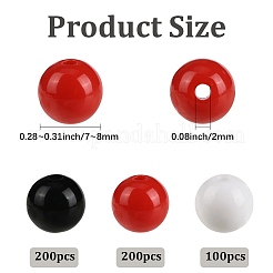 3Colors Opaque Acrylic Beads&nbsp;MACR-SP0001-94B