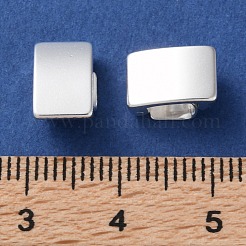 真鍮製時計バックル  カドミウムフリー＆鉛フリー  長方形  925銀メッキ  10x7x5mm&nbsp;KK-F880-21A-S
