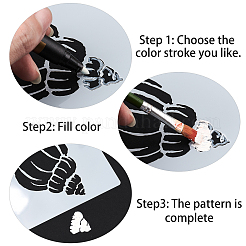 Plastic Drawing Painting Stencils Templates&nbsp;DIY-WH0158-24