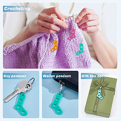12Pcs Acrylic Locking Stitch Marker&nbsp;HJEW-JOY00032