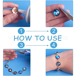 DIY Flat Round Connector Making Kit&nbsp;DIY-UN0004-83
