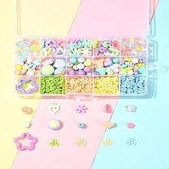 DIY Acrylic & Polymer Clay Beads Jewelry Making Findings Kits&nbsp;DIY-FS0006-86