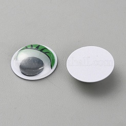 樹脂人形の工芸品の目  おもちゃの DIY アクセサリー用  ライムグリーン  15x4.5mm&nbsp;DIY-WH0698-009D
