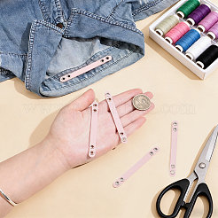 20Pcs Imitation Leather Bag Webbing Straps with Silver Color Plated Metal Eyelets for Bag Accessories&nbsp;DIY-NB0016-35E