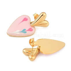 304 Stainless Steel Stud Earrings for Women&nbsp;EJEW-Z065-07G-01