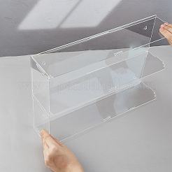 2-Tier Transparent Acrylic Minifigures Display Case&nbsp;ODIS-WH0061-50B