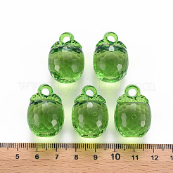 Autumn Theme Transparent Acrylic Pendants&nbsp;TACR-T024-04B-925
