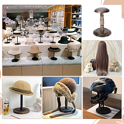 Wood Dome Shaped Stem Hat Rack&nbsp;AJEW-WH0609-778B