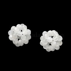 Natural White Moonstone Woven Beads&nbsp;GG-CBA2E9C-F18-01
