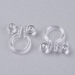 Plastic Clip-on Earring Findings&nbsp;KY-K012-02