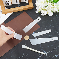 5Pcs 5 Styles Plastic Scraper Tools&nbsp;AJEW-CL0002-75