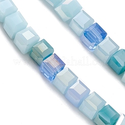 Gradient Color Electroplate Glass Bead Strands&nbsp;X1-GLAA-E042-05A