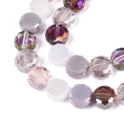 Electroplate Glass Beads Strands&nbsp;X-EGLA-N022-03A-A02
