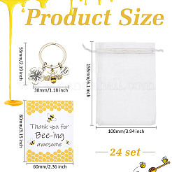 72Pcs Alloy Enamel Pendants Keychain&nbsp;KEYC-OC00006