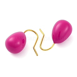 304 Stainless Steel Enamel Teardrop Dangle Earrings for Women&nbsp;EJEW-U023-01G-04