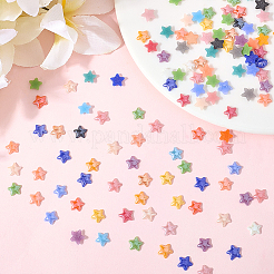 500Pcs Pearlized Plated Opaque Glass Cabochons&nbsp;GLAA-SC0002-82