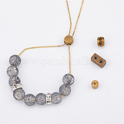 40Pcs 4 Style Brass Beads&nbsp;FIND-HY0001-72