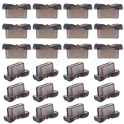 PVCモバイル防塵プラグ50個  蝶結び  ブラック  5.5x11x4mm&nbsp;AJEW-SC0031-82